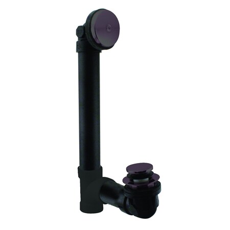 Westbrass Tip Toe Sch. 40 ABS Bath Waste W/ One-Hole Elbow in Oil Rubbed Bronze D49311-12